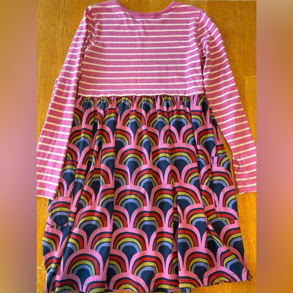 Hannah Anderson Long Sleeve Dress Rainbow Pink Stripe Size 12 - 150 cm - Picture 8 of 12